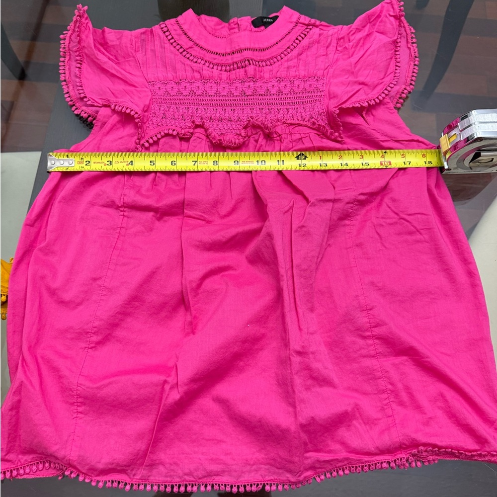 J. Crew Fuchsia Ruffle Blouse - Picture 5 of 6